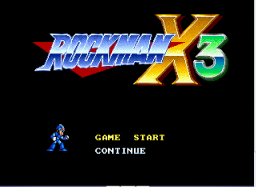Rockman X3 Title Screen